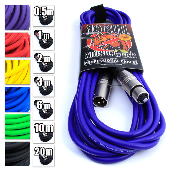 No Bull Professional XLR Microphone Cables