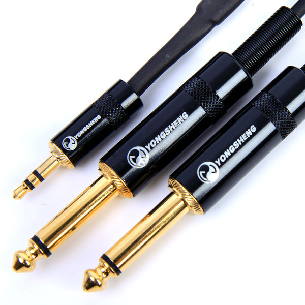 Nordell Cable: 2 x 14" Jack to 3.5mm Stereo Jack