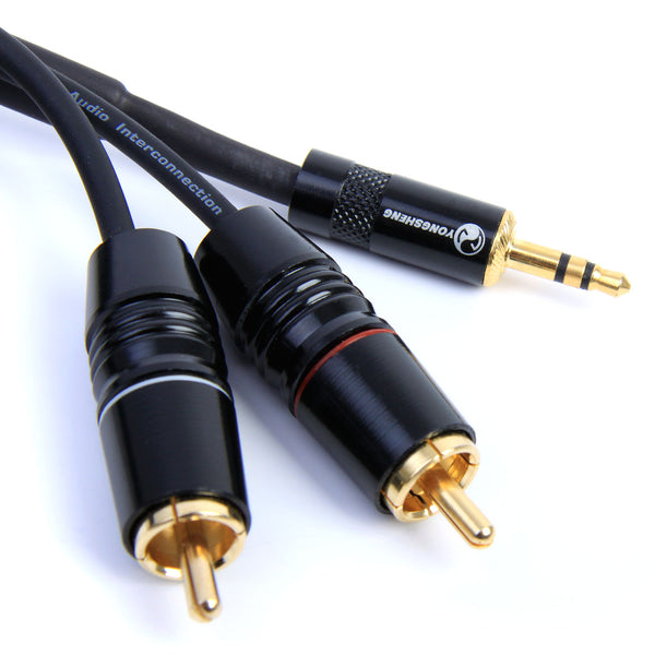 Nordell Cable: 3.5mm Stereo Jack to 2 x RCA Plugs