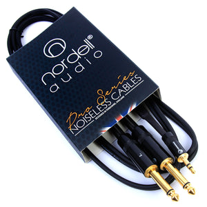 Nordell Cable: 2 x 14" Jack to 3.5mm Stereo Jack